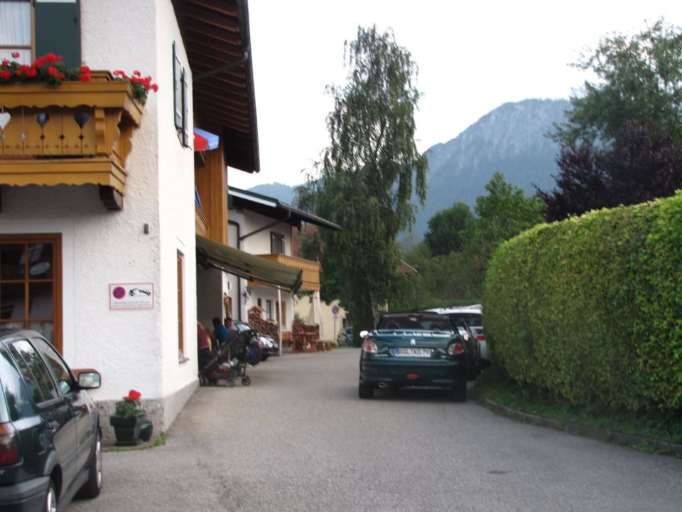 Der Parkplatz Gästehaus Watzmannblick