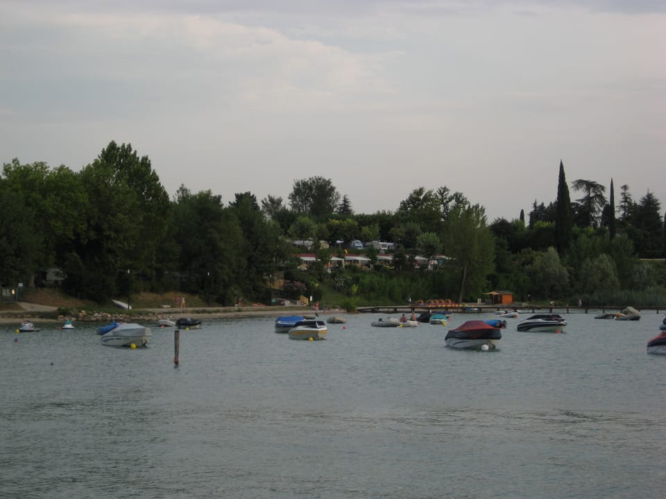 Campingplatz vom Wasser aus Camping Le Palme