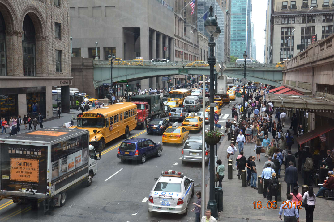 Blick vom Restaurant auf die 42. Hotel Grand Hyatt New York