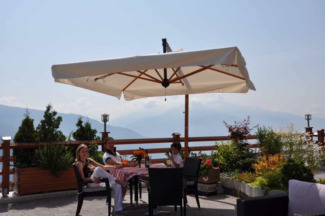 Ausblick Terrasse Pension Wiesenrain