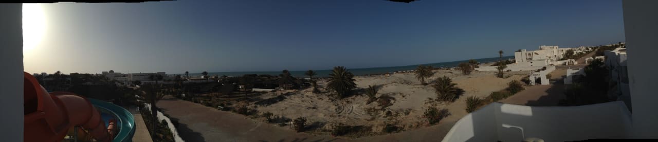 Ausblick von der Rutsche Hotel Fiesta Beach Djerba