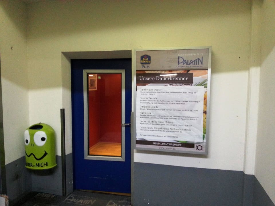 Infos Tiefgarage Eingang Best Western Plus Palatin Kongresshotel