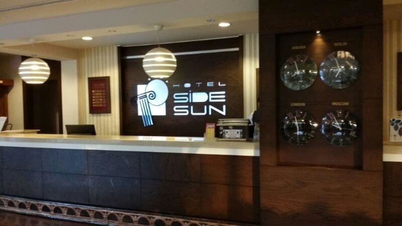 Die Rezeption Side Sun Hotel