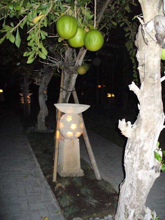 Eine der vielen netten Details der Anlage Puri Santrian