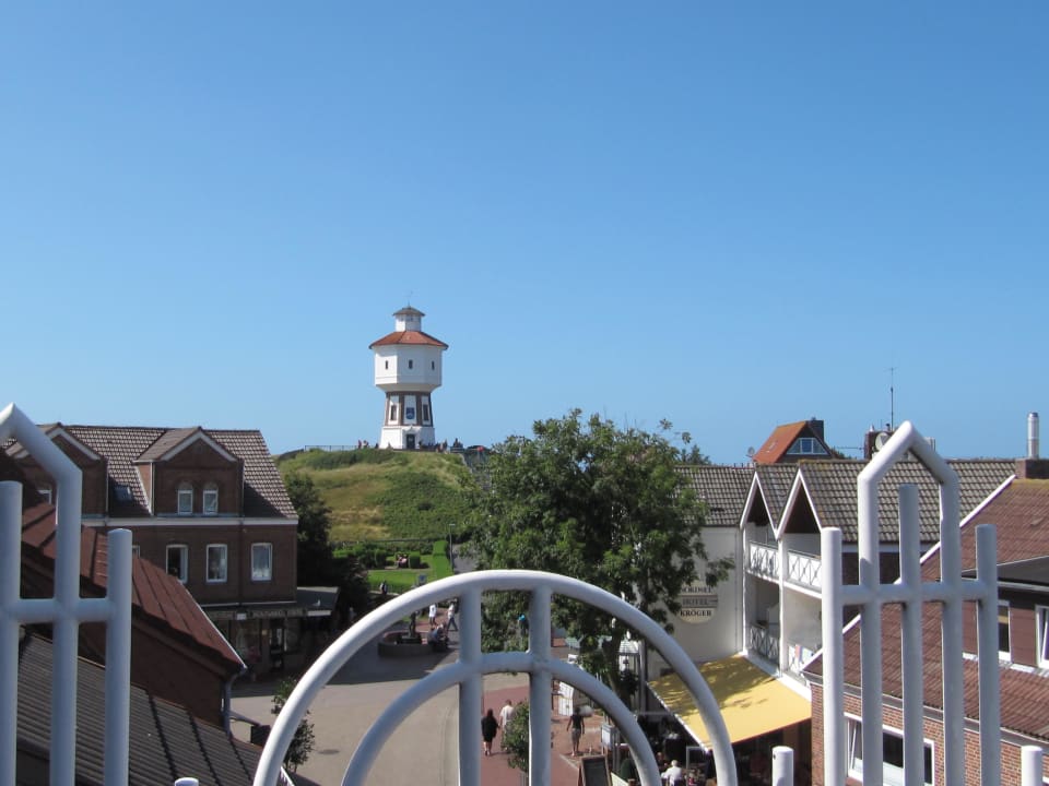 Blick von der Dachterrasse der Juniorsuite Hotel Dünenläufer