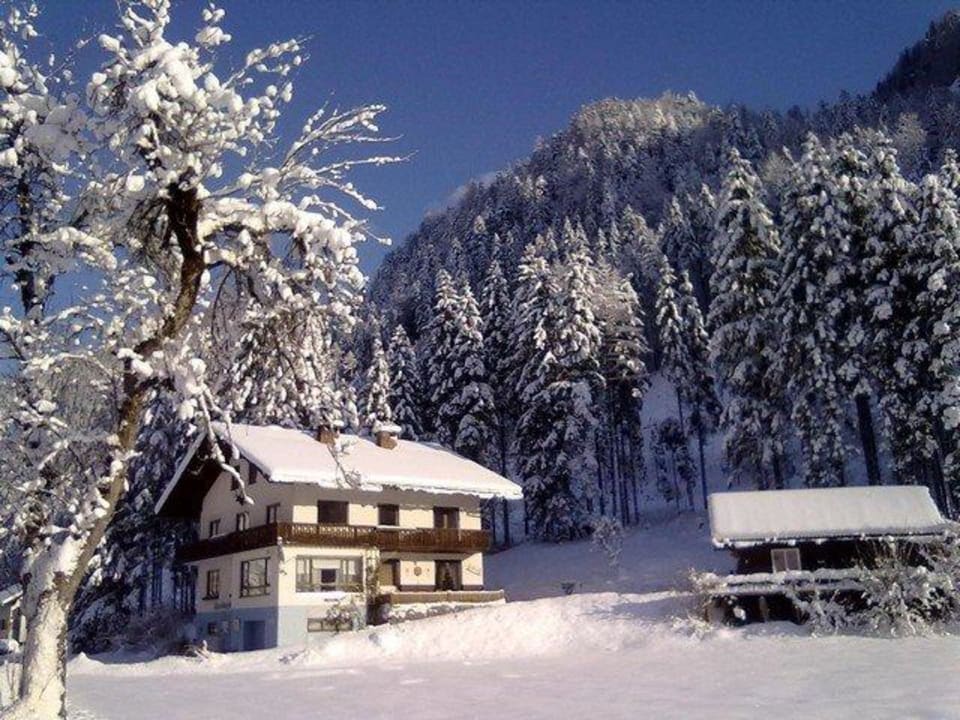 Haus Bergblick in de winter Haus Bergblick