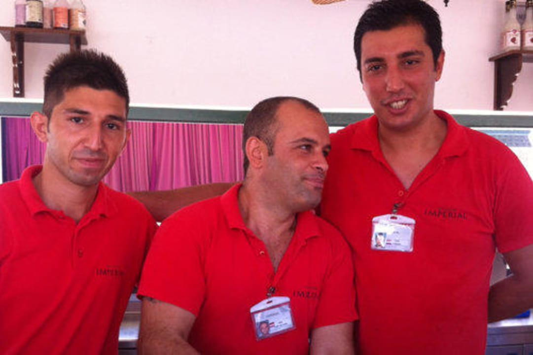 Top Service! Ali, Özkan und Cesur Hotel Delphin Imperial