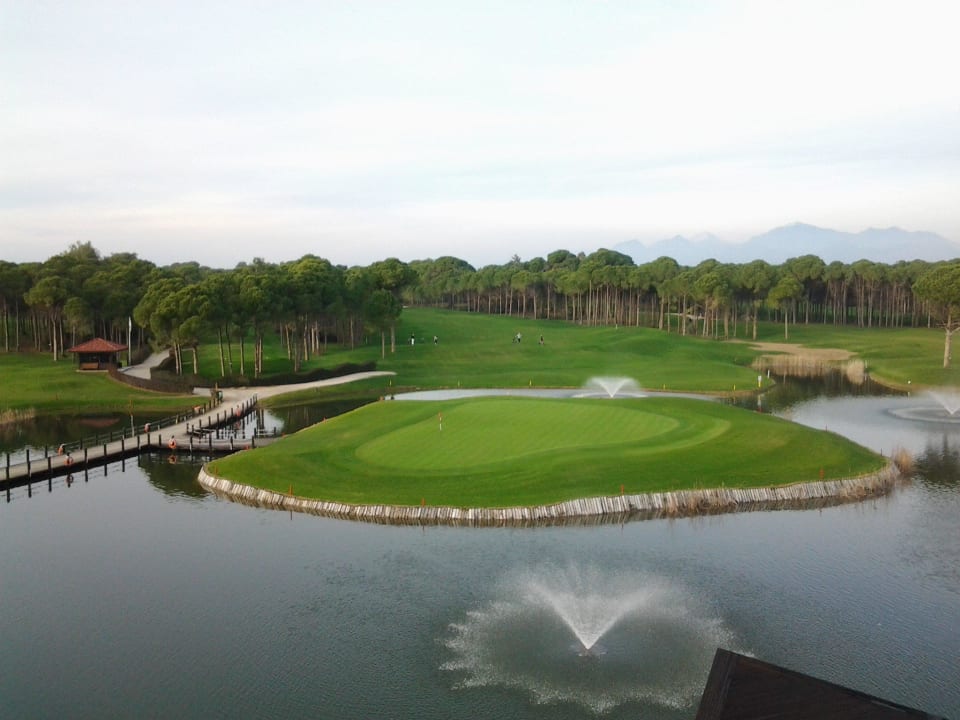 Golfplatz vom Zimmer fotografiert Sueno Hotels Golf Belek