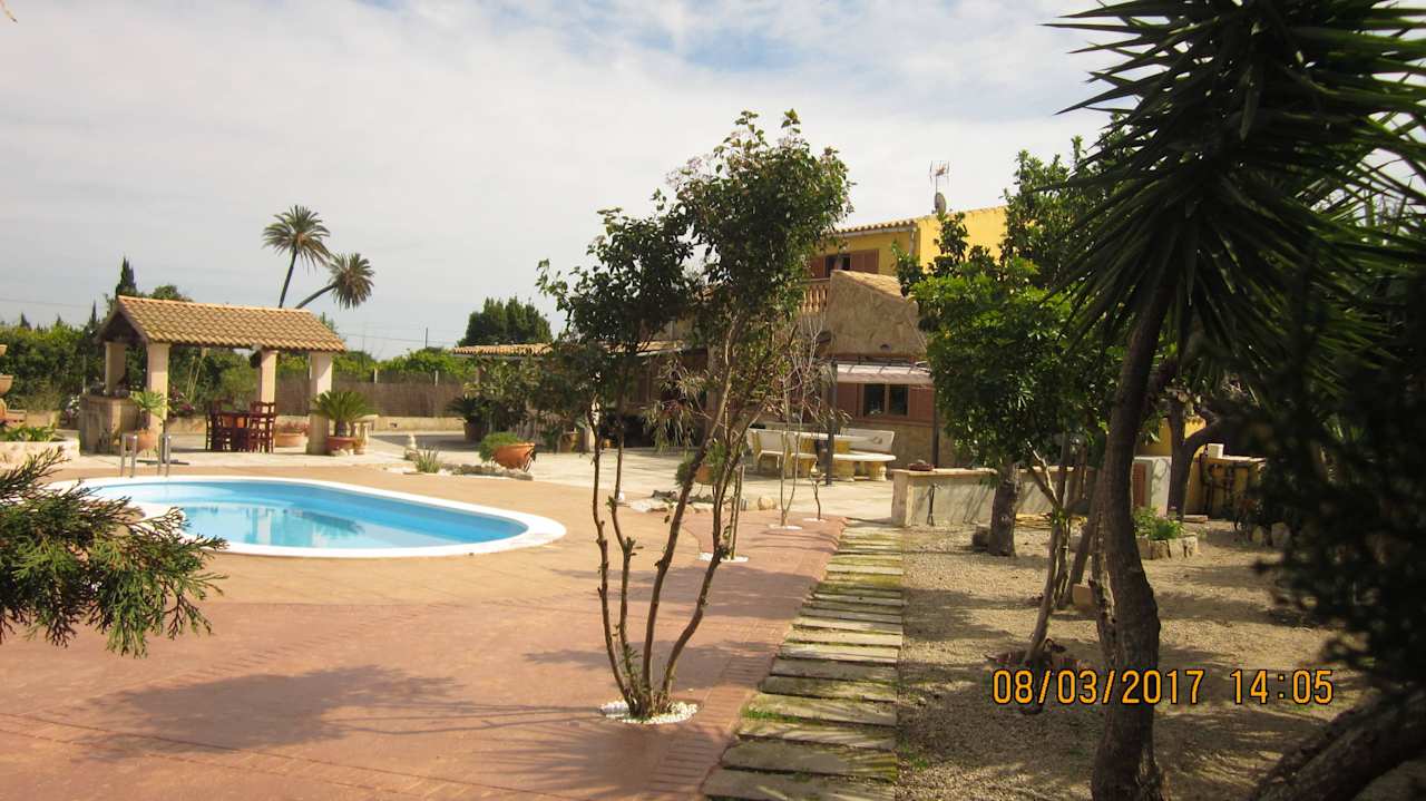 Garten, Pool, Grillhütte Finca Cas Pec