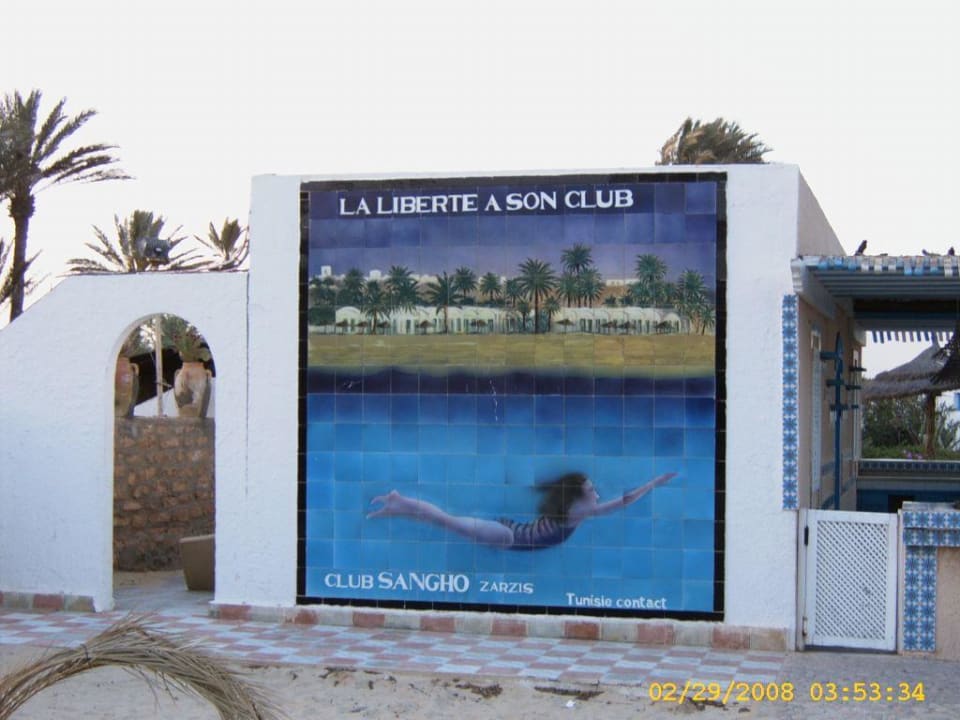 Kachelbild an der Strandbar Hotel Sangho Club Zarzis