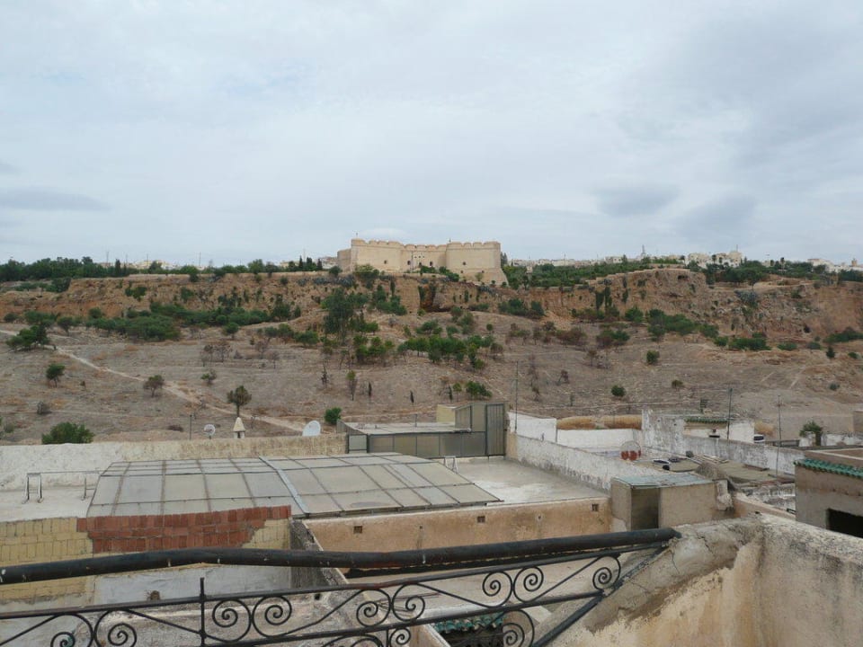 Ausblick von der Terrasse Hotel Riad Al Pacha