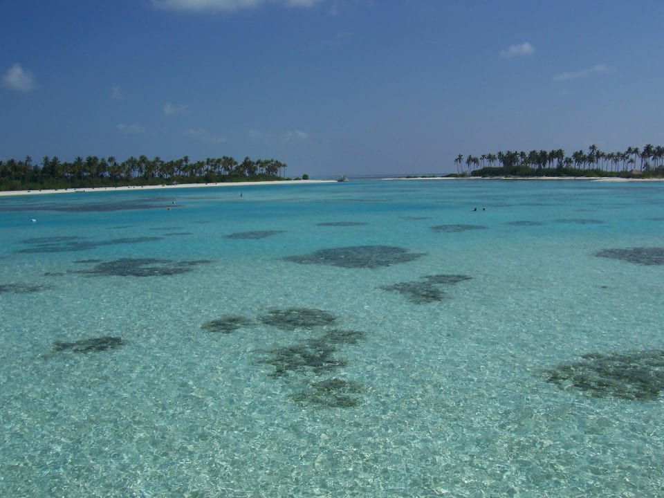 Aussicht von der Wasservilla Sun Siyam Olhuveli