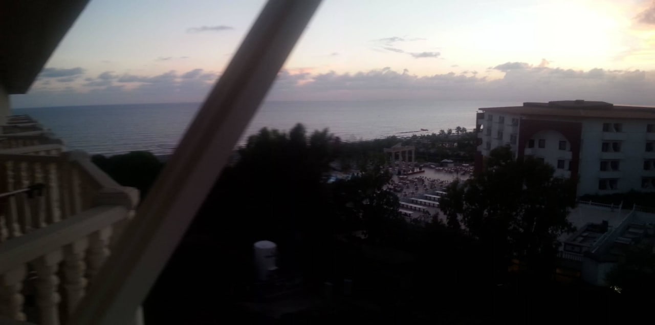 Zimmeraussicht 5. Stock Hotel Defne Garden