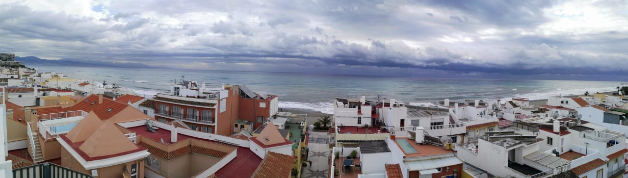 Ausblick von der Dachterrasse AluaSun Lago Rojo - Adults Recomended