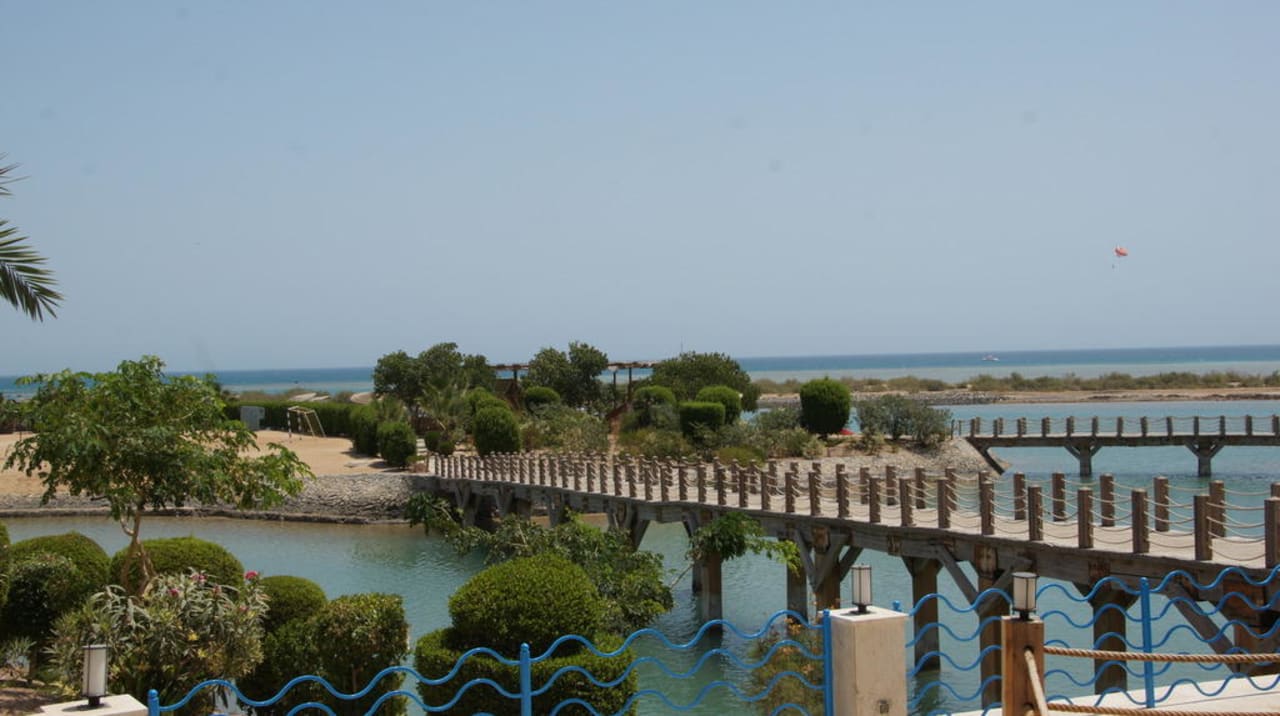 Aussicht vom Mainrestaurant Sheraton Miramar Resort El Gouna