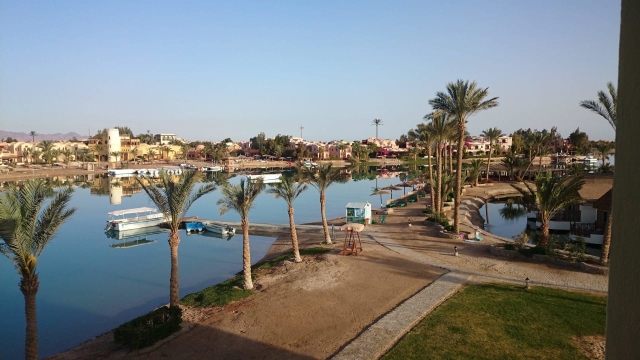 Blick von unserem Balkon Zimmer 223 Panorama Bungalows Resort El Gouna