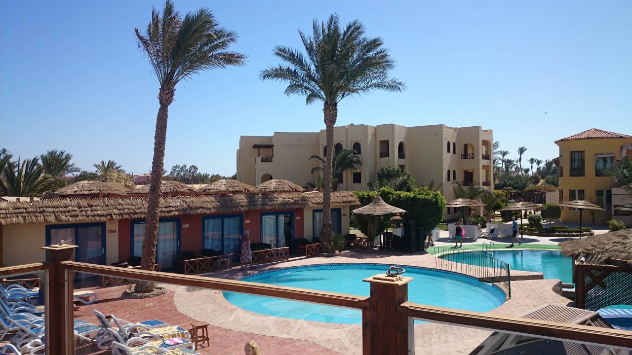 Blick von der Sonnenterrasse Panorama Bungalows Resort El Gouna