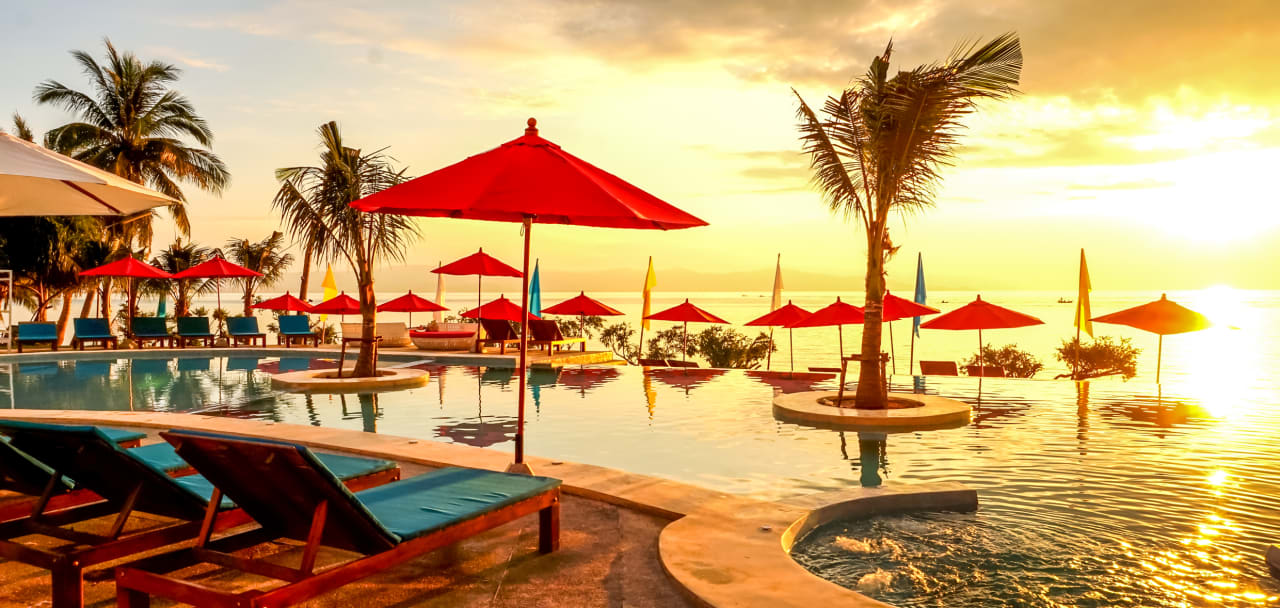 Ausblick Sunset Beach Club Hotel & Spa