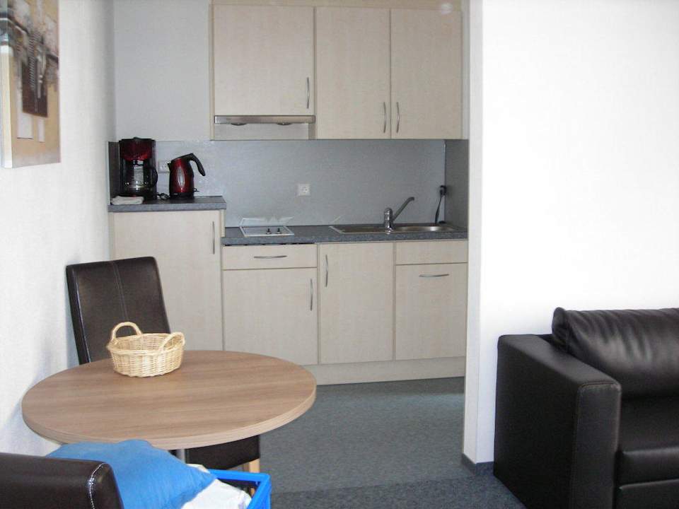 Küchenzeile und Essecke Ferienwohnungen Am Grafenberg