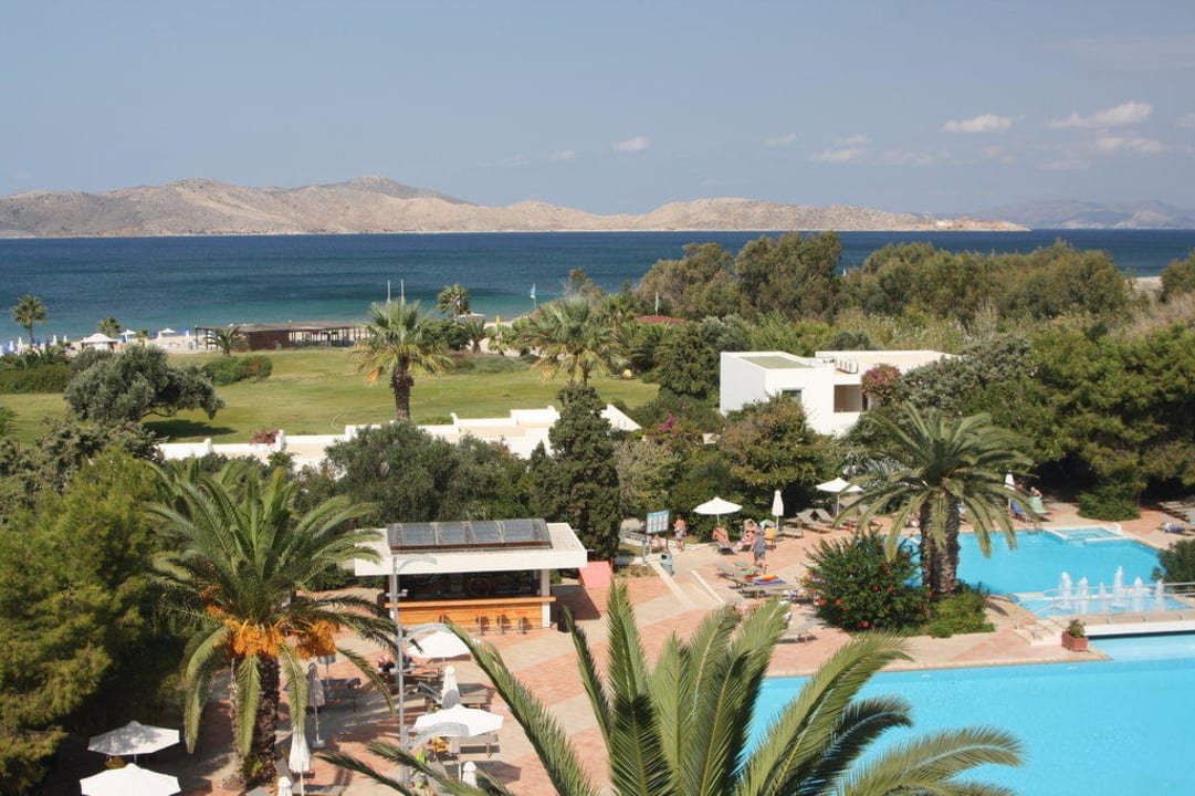 Blick vom Hoteldach Caravia Beach Hotel