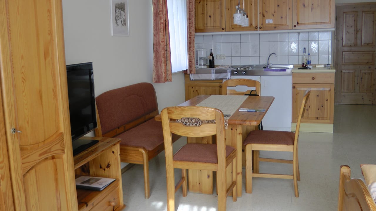 Blick zur Küche Pension Zum Carlbauer