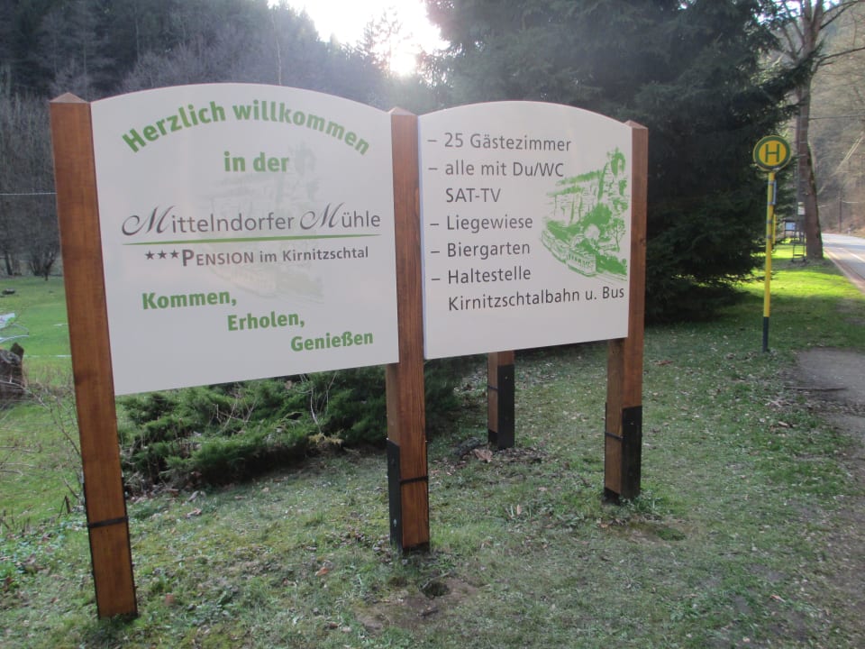 MIMÜ Aufsteller im neuen Outfit Pension Mittelndorfer Mühle