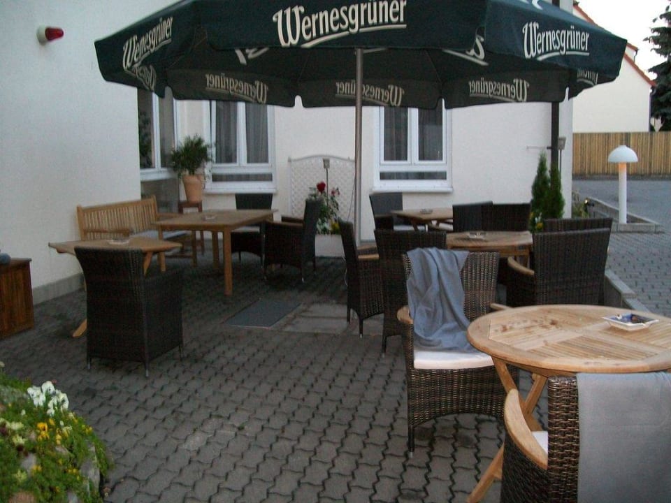 Draußen vor dem Hotel Hotel Residenz