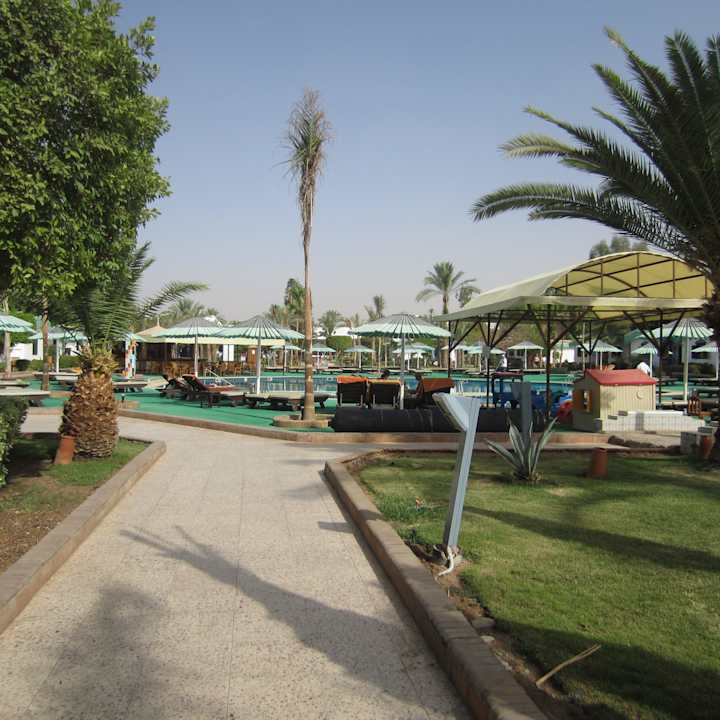 Blick Richtung Pool Ghazala Beach