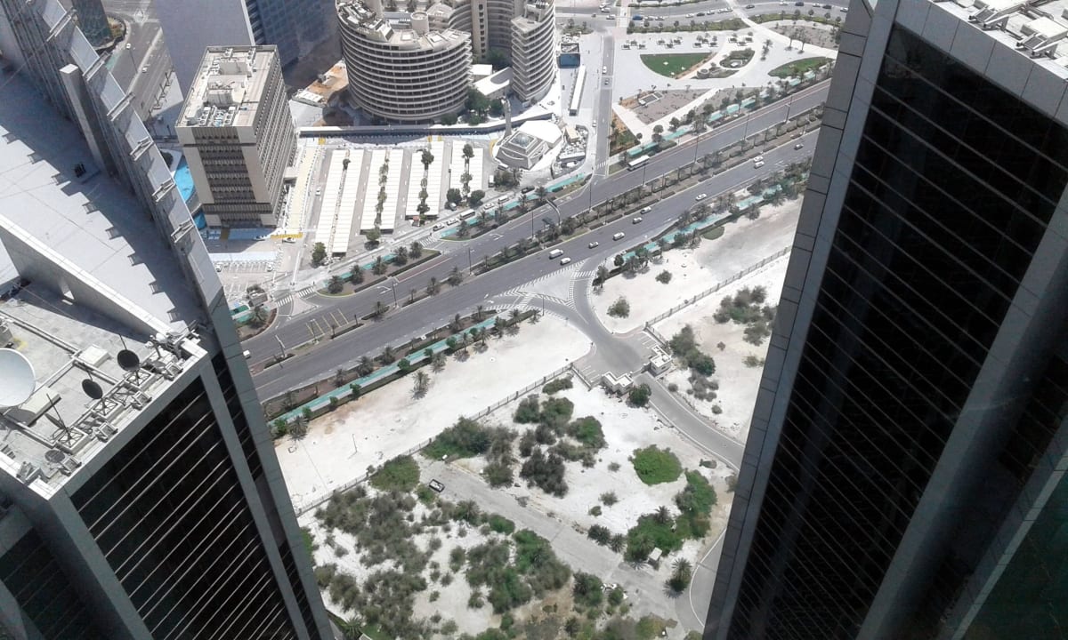 Ausblick aus 300 Metern  Conrad Abu Dhabi Etihad Towers