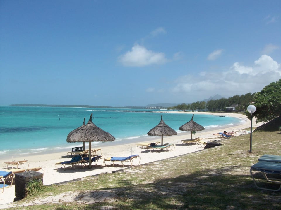 Strand vom Pool aus gesehen Hotel Silver Beach