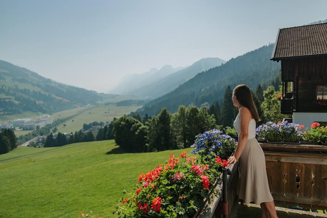 Ausblick Ferienwohnungen Hattlerhof