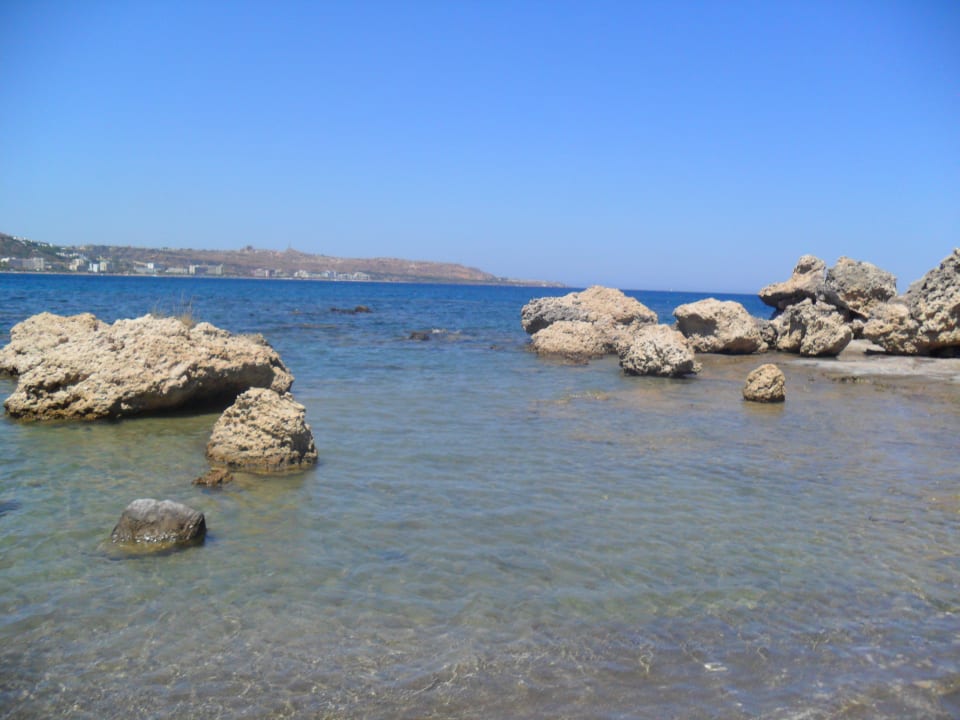 Plaże od strony Faliraki Oceanis Park Hotel