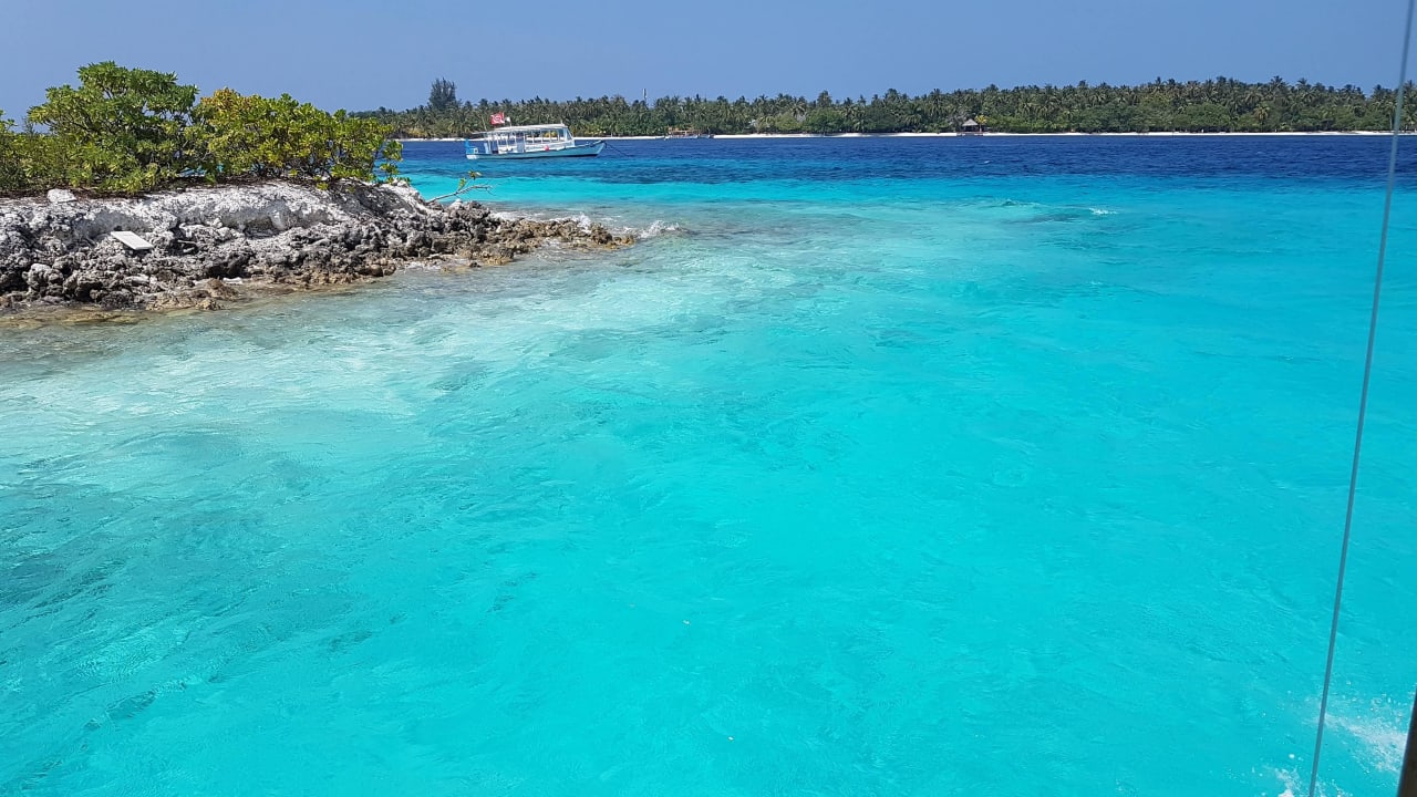 Der Weg zur Insel Vilamendhoo Island Resort & Spa