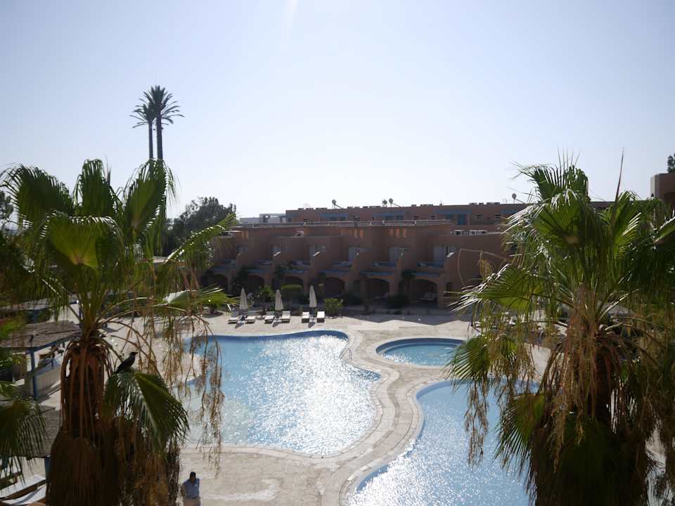 Ausblick von unserem Zimmer auf die kleinen Pools Club Paradisio El Gouna, Red Sea