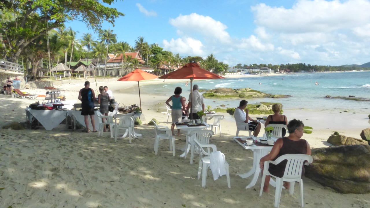 Aussicht vom Frühstück Bhundhari Chaweng Beach Resort