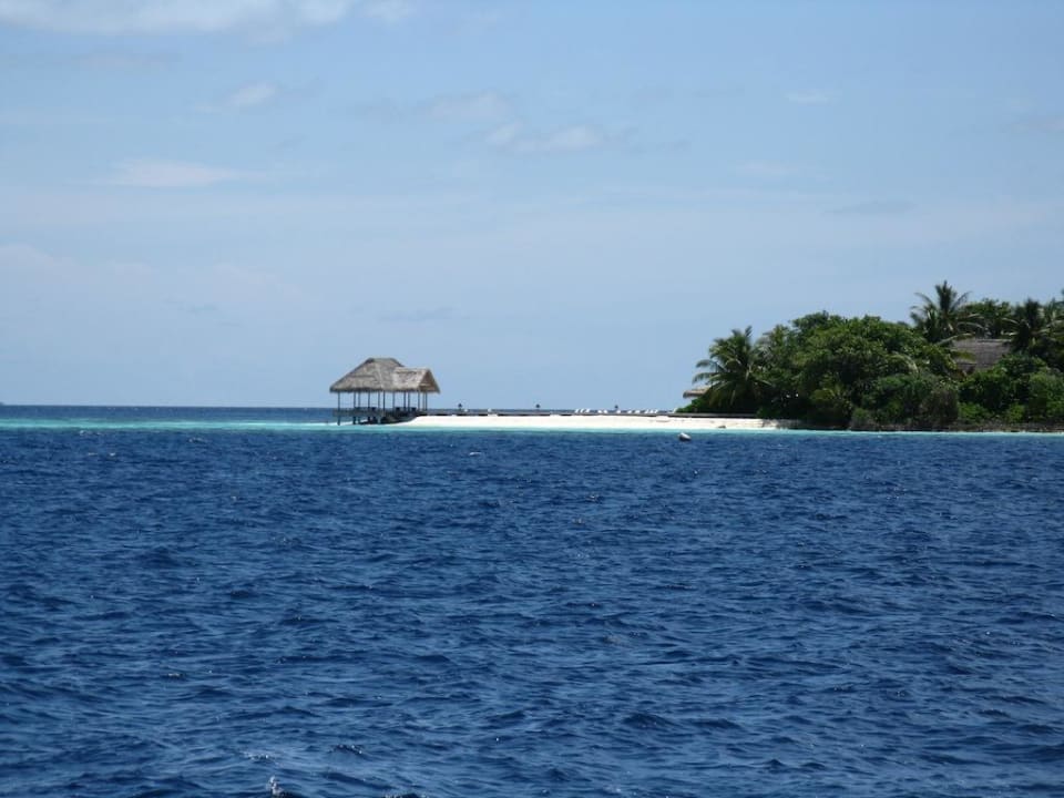 Vom Meer aus gesehn Madoogali Resort