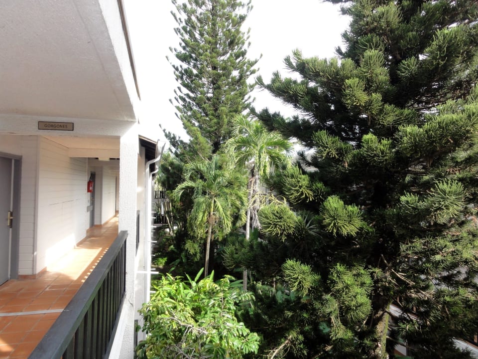 Innenhöfe der Hotelgebäude La Creole Beach Hotel & Spa