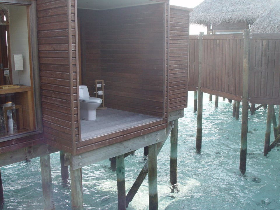 Toilette mit Aussicht Conrad Maldives Rangali Island