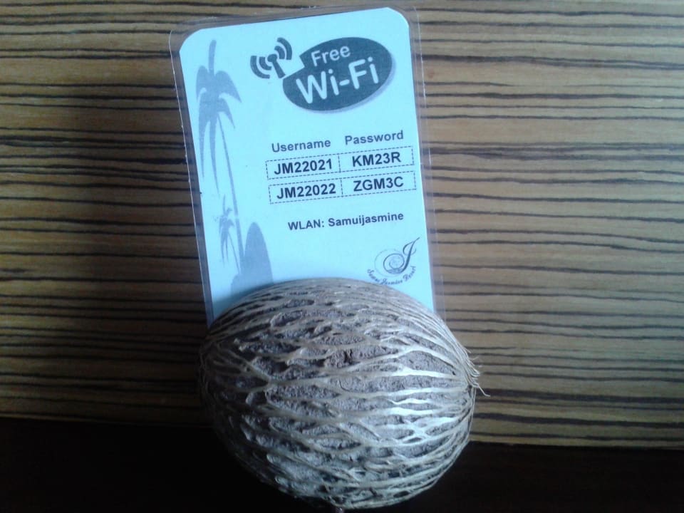 Kokosnuss mit WIFI Code Samui Jasmine Resort
