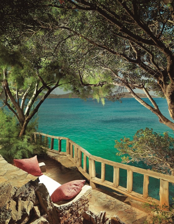 A Tranquil Corner in the Gardens Elounda Mare Relais & Chateaux