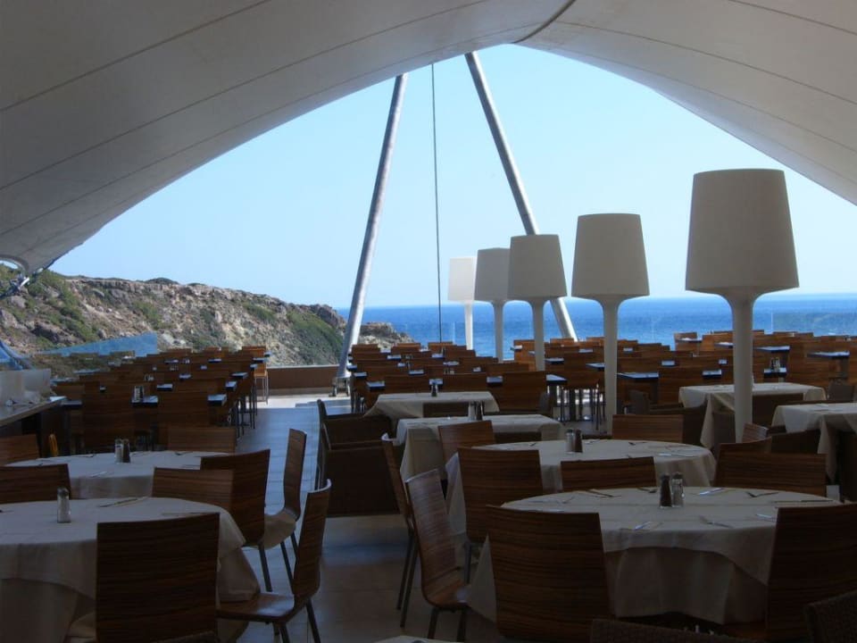 Aussenbereich Main Restaurant Atlantica Mikri Poli Crete