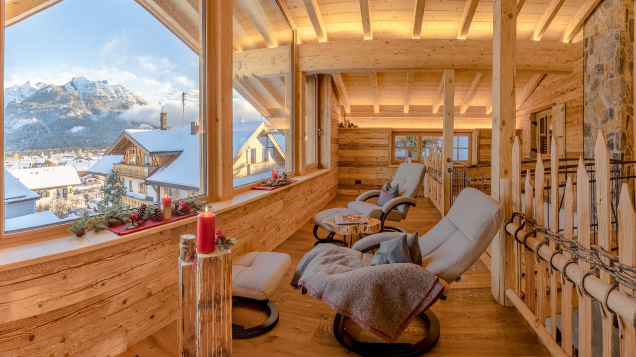 Ausblick Chalet Alpengruss Wallgau