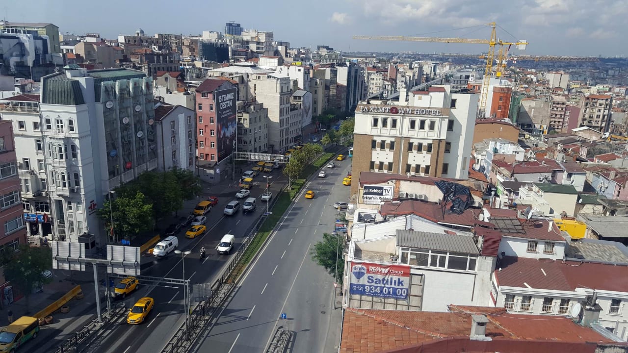 Ausblick Hotel Cartoon