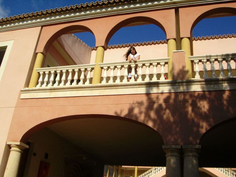 Unsere super Terrasse allsun Hotel Lago Playa Park