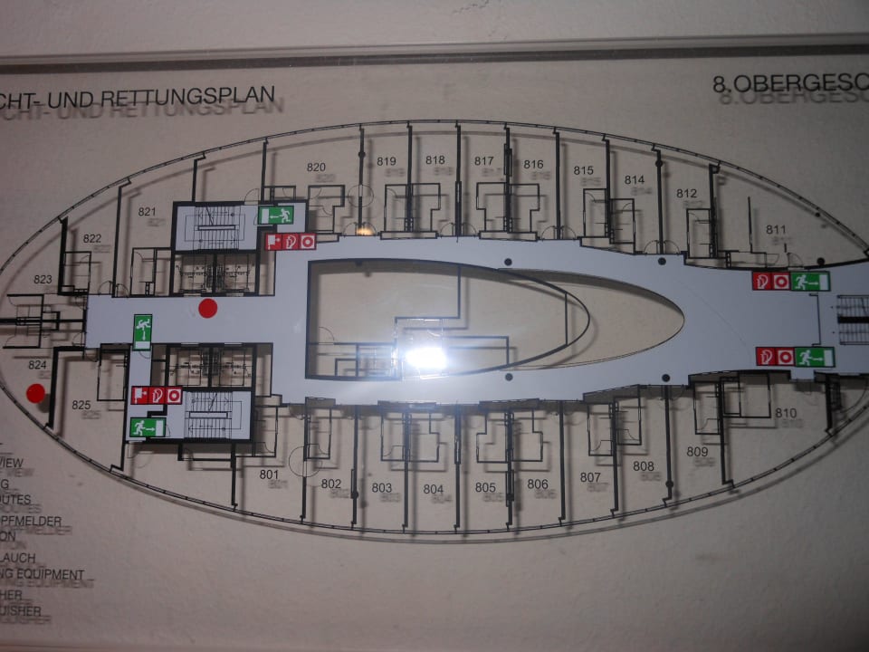Zimmerplan Four Points by Sheraton Panoramahaus Dornbirn