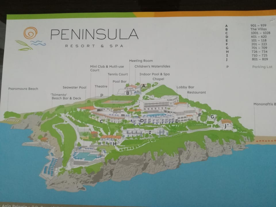 Karte vom Hotel Peninsula Resort & Spa