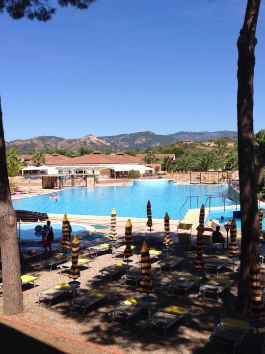 Aus dem 1. Stock des Haupthauses Tirreno Resort