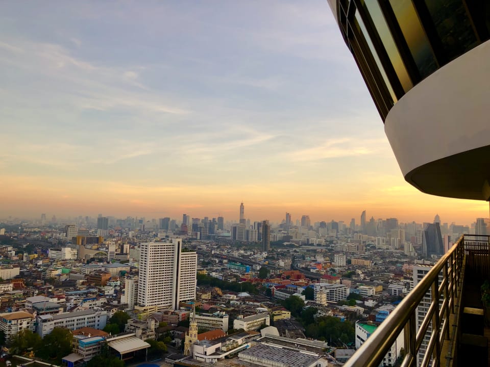 Ausblick von Hilton Loung. Millennium Hilton Bangkok