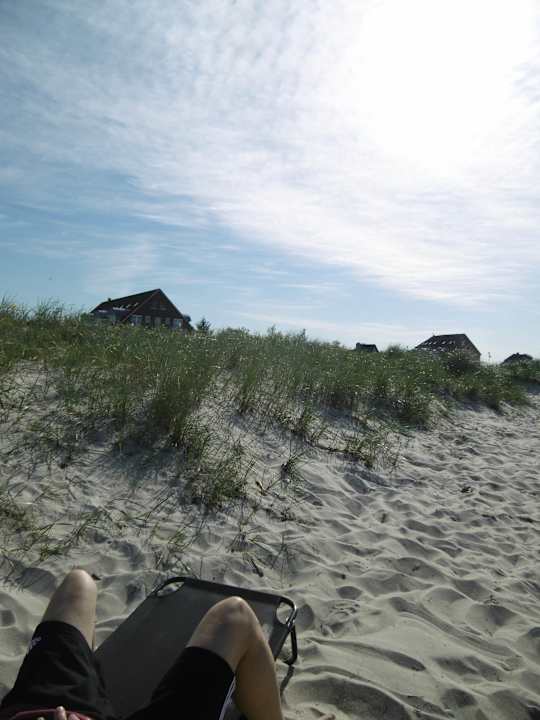 Blick auf das Haus Ferienwohnhung Strandschwalbe