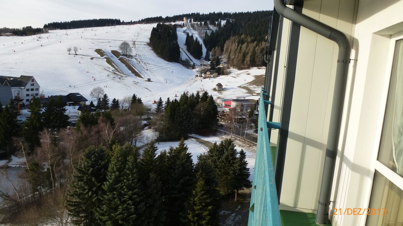 Balkonblick Best Western Ahorn Hotel Oberwiesenthal - Adults only